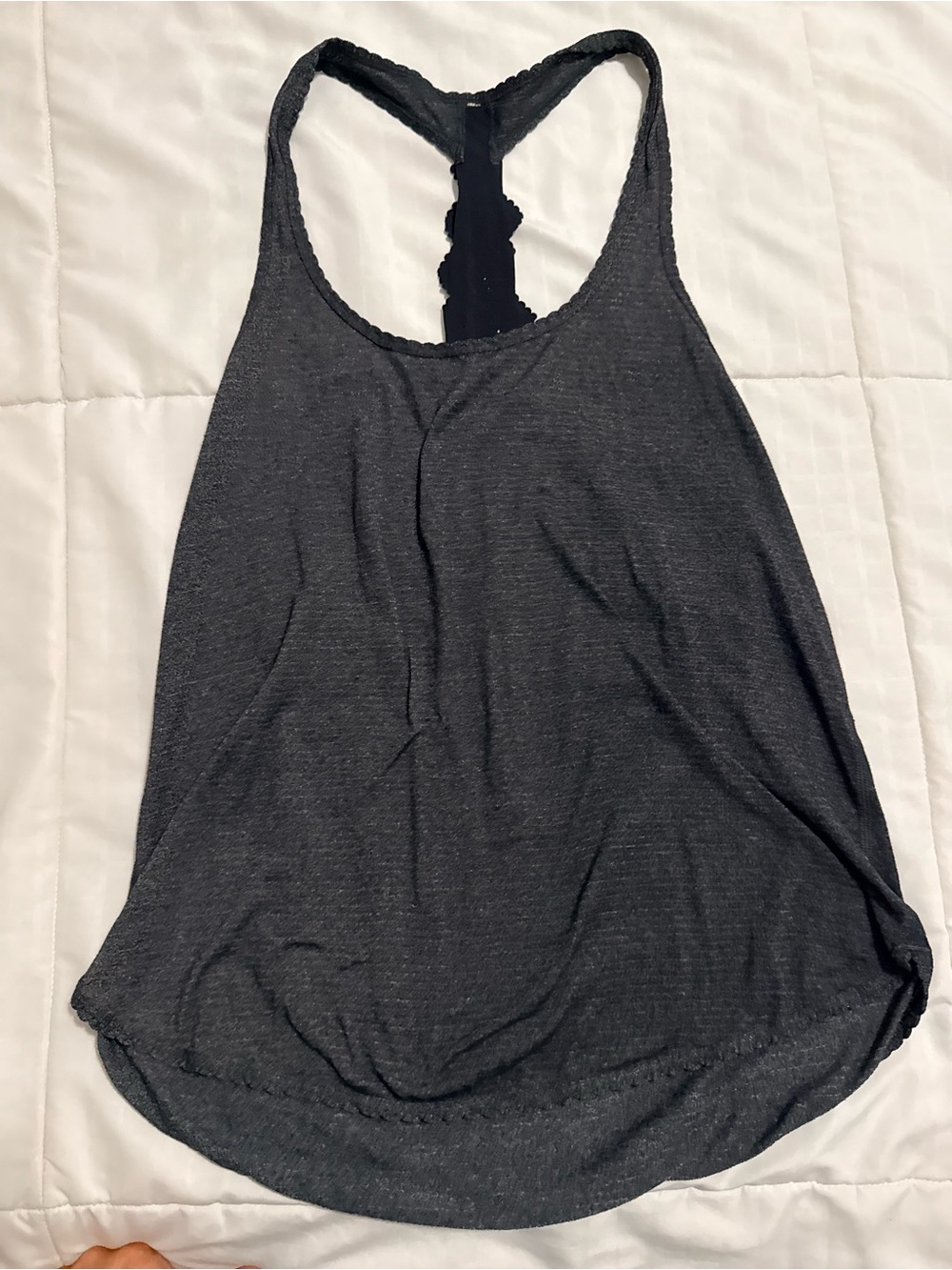 lululemon athletica Charcoal Gray Racerback Tank